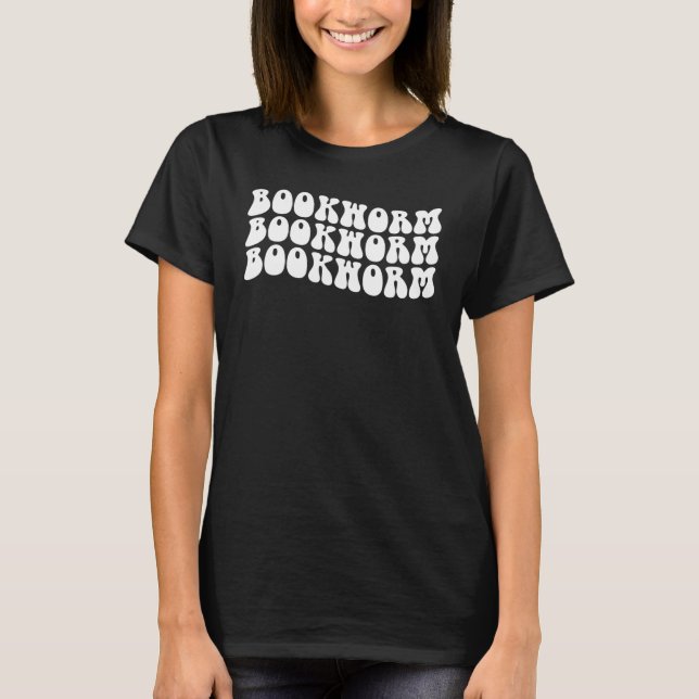 Groovy Bookworm Book Reading Book Nerd Librarian T-Shirt (Vorderseite)