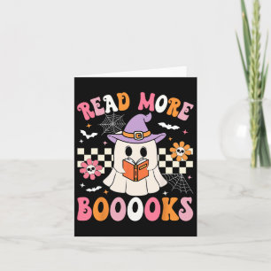 Groovy Booooks Ghost Read more Bücher Funny Teache Karte
