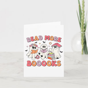 Groovy Booooks Ghost Read more Bücher Funny Teache Karte