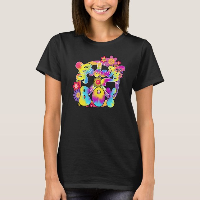 Groovy Boy Matching Family Baby Dusche Hippie Kraw T-Shirt (Vorderseite)