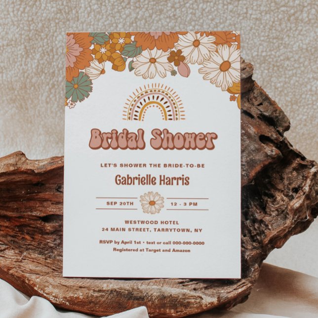 Groovy Bridal Dusche Einladung (Von Creator hochgeladen)