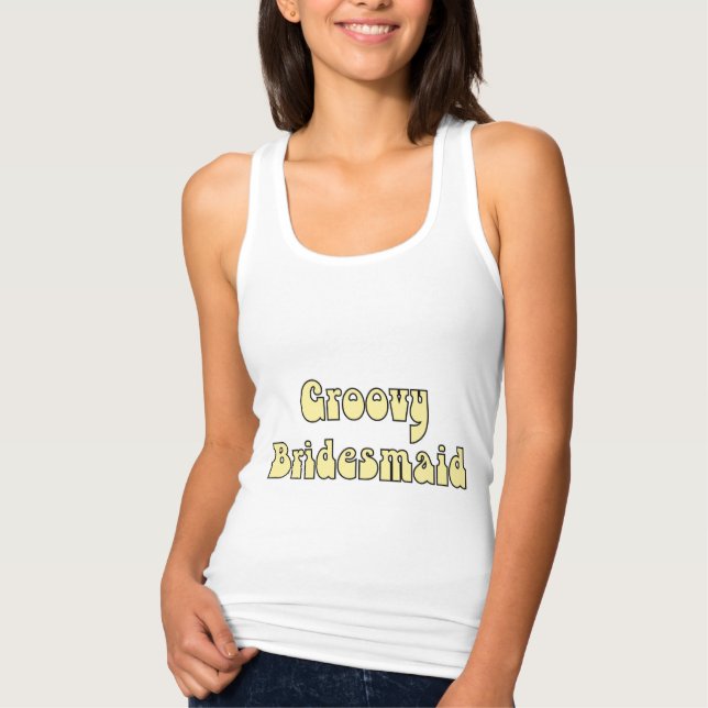 Groovy Bridesmaid T-Shirt (Vorderseite)