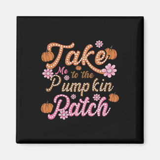 Groovy bringt mich zum Kürbispflaster Herbst Magnet