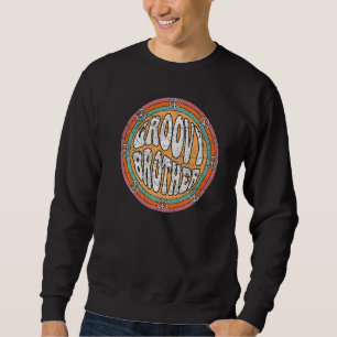 Groovy Brother 70er Ästhetik 1970er Retro Brother Sweatshirt