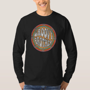 Groovy Brother 70er Ästhetik 1970er Retro Brother T-Shirt