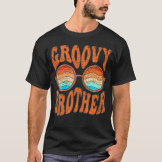 Groovy Brother 70er Ästhetik der 1970er Jahre Brud T-Shirt