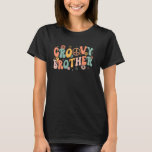 Groovy Brother Birthday Party Peace Sign Liebe 60e T-Shirt<br><div class="desc">Groovy Brother Birthday Party Peace Sign Liebe 70er Hippie</div>