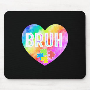 Groovy Bruh Autism Awareness Puzzle Stück für Jung Mousepad