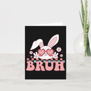 Groovy Bruh Meme sagt Frohen Ostertag Bruh Jungen Karte