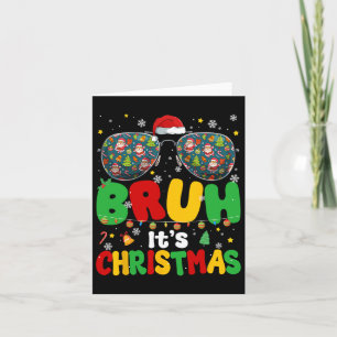 Groovy Bruh Weihnachten Weihnachten Weihnachtsmann Karte