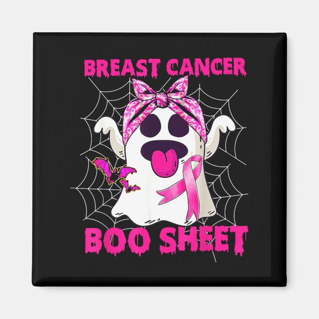 Groovy Brustkrebs ist Boo Sheet Bewusstsein Magnet (Vorne)