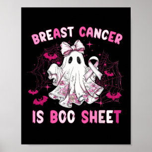 Groovy Brustkrebs ist ein Booblatt-Sensibilisierun Poster