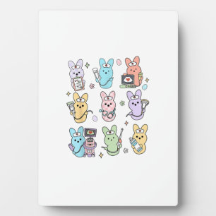 Groovy Bunnies Candy Ultraschall Tech Ostern Sonog Fotoplatte