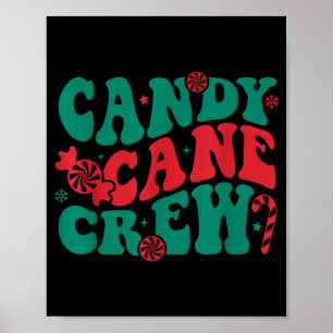 Groovy Candy Cane Crew passende Familien-Gruppen-S Poster