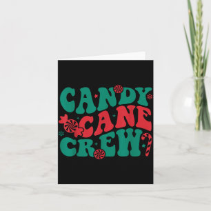 Groovy Candy Cane Crew passende Familiensquadrat-G Karte