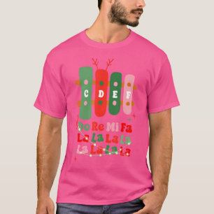 Groovy Cdef Do Re Mi Fa La La La La La Music Teach T-Shirt