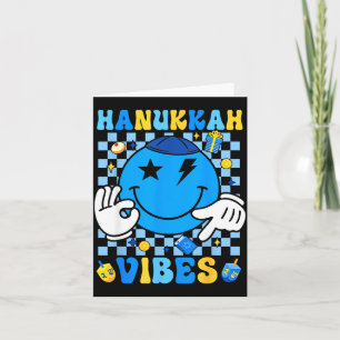 Groovy Chanukka Stimmung Chanukka Pyjama Frohes Ha Karte