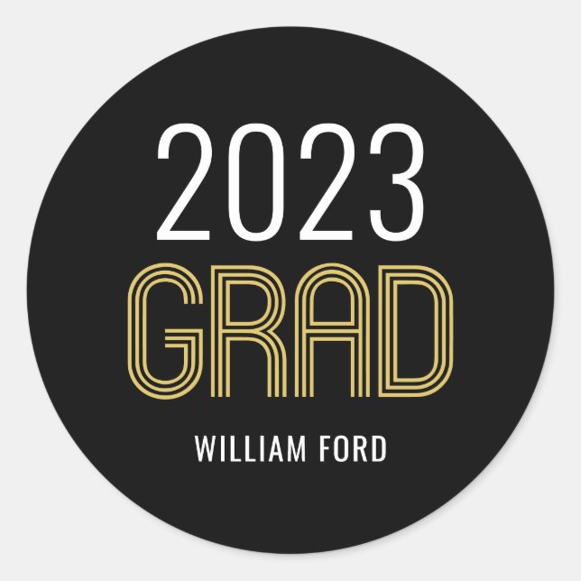 Groovy Charm Abschluss Stickers oder Umschlag Aufk (Vorderseite)