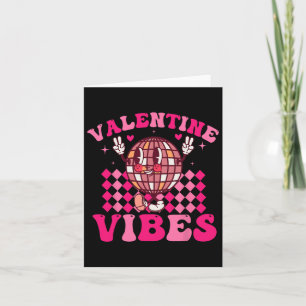 Groovy Checkered Valentine Vibes Valentinstag Gi Karte
