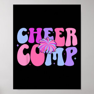 Groovy Cheer Comp Tag Cheerleading-Wettbewerbstag Poster