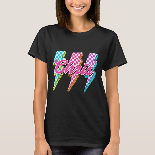 Groovy Chris Blitz Checkered I Love Meme  T-Shirt (Vorderseite)