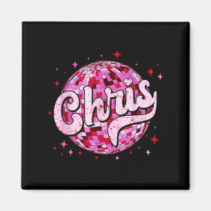 Groovy Chris Vorname D Ich liebe Chris Tees Meme  Magnet