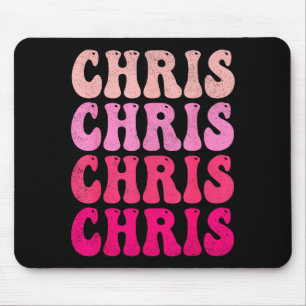 Groovy Chris Vorname D Ich Liebe Chris Tees Meme Mousepad