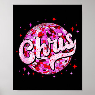 Groovy Chris Vorname D Ich Liebe Chris Tees Meme Poster