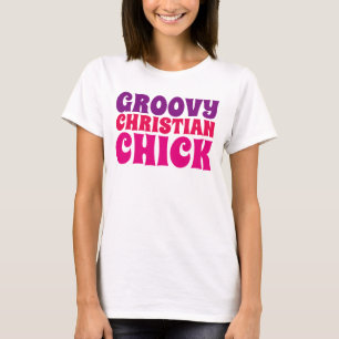 GROOVY CHRISTIAN CHICK, Damen T-Shirts