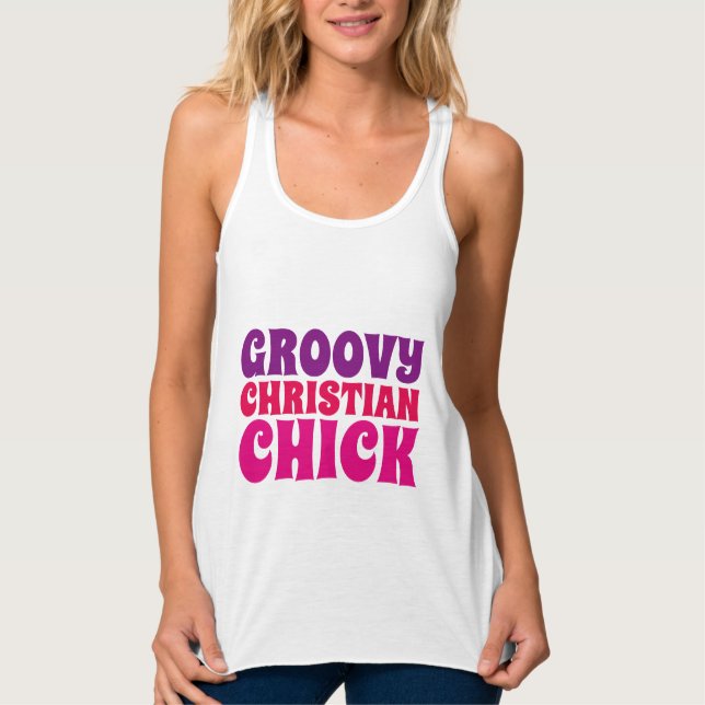 GROOVY CHRISTLICH CHICK T - Shirt (Vorderseite)