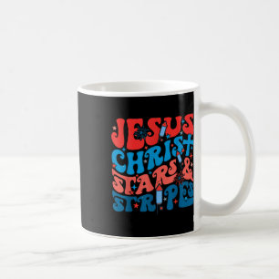 Groovy Christlich Jesus Christus Stars Streifen 4. Kaffeetasse