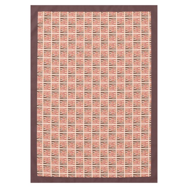 Groovy Christmas 70s Pastel Smiling Emoji Funky Tischdecke (Vorderseite)