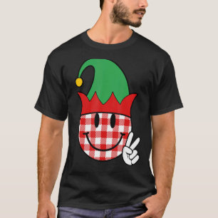 Groovy Christmas ELF Face Team Santa Elf Squad Xma T-Shirt