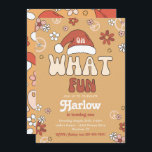 Groovy Christmas Geburtstagseinladung | Winter Einladung<br><div class="desc">Groovy Weihnachten Geburtstag Einladung. Bereit,  von dir personalisiert zu sein!</div>