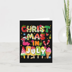 Groovy Christmas im Juli Sommer Hawaii Frauen Männ Karte