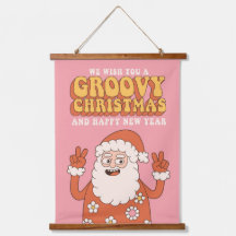 Groovy Christmas Merry Santa Funny Retro Hippie