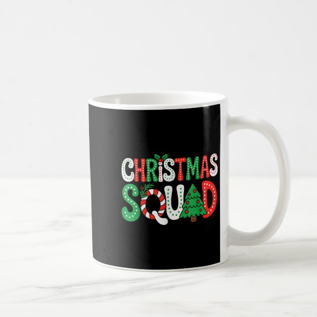 Groovy Christmas Squad Xmas Tree Family Matching P Kaffeetasse (Rechts)