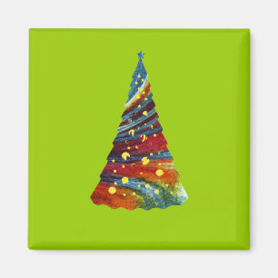 Groovy Christmas Tree Magnet