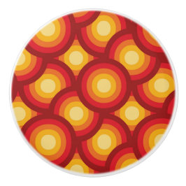 Groovy Circles, geometric Retro 1970s Keramikknauf