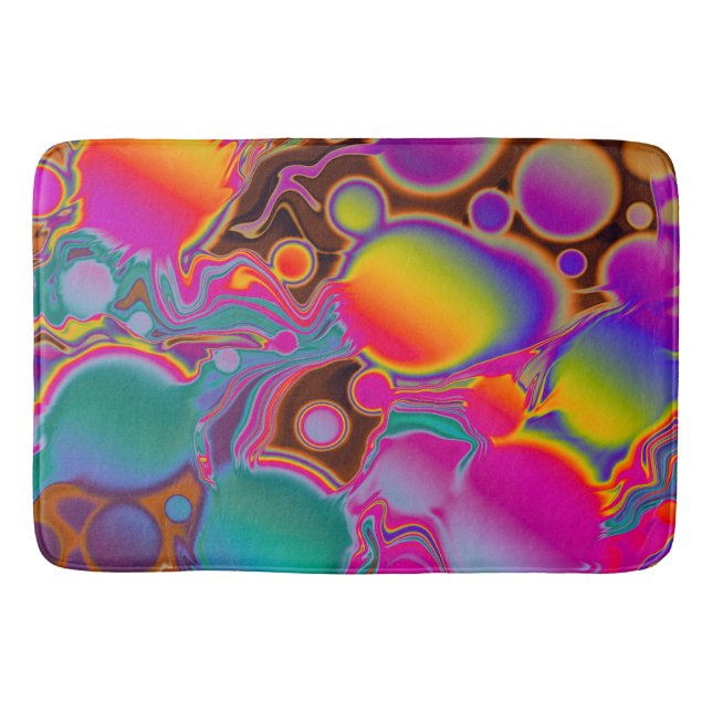 Groovy Color Burst Badematte (Vorderseite)