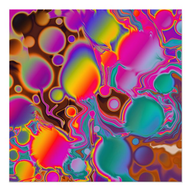 Groovy Color Burst Fotodruck (Vorne)