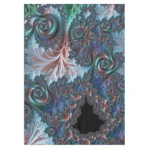 Groovy Colorful Boho Hippie Mandelbrot Fraktal Art Tischdecke