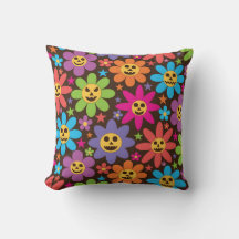 Groovy Colorful Spooky Blume Halloween