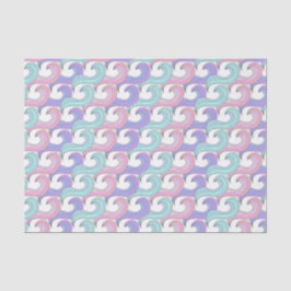 Groovy Colorful Wave Musterpapier Seidenpapier