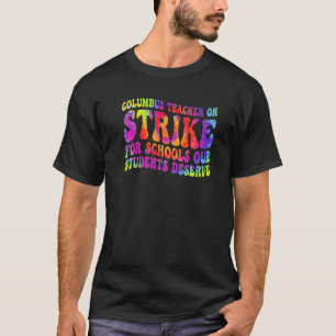 Groovy Columbus Ohio Lehrer streiken OH Tea T-Shirt