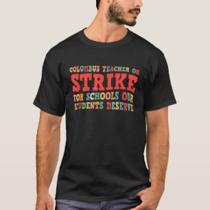 Groovy Columbus Ohio Schullehrer Strike OH Tee