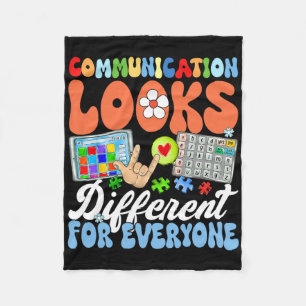 Groovy Communication sieht für jeden anders aus Fleecedecke