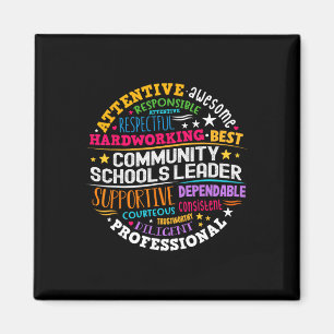 Groovy Community Schools Leiter verbreitet Positiv Magnet