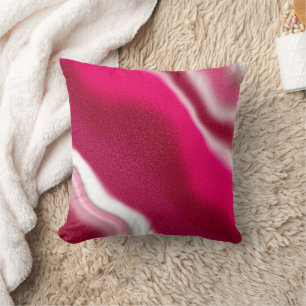 Groovy Cool Candy Cane Red Pink Weihnachtsakzent Kissen