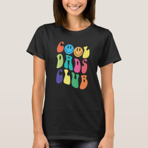 Groovy Cool Vaters Club Lächeln farbenfroher Vater T-Shirt